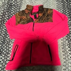 camo pink pullover